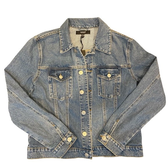 NWT Hudson Denim Long Sleeve Button Down Trucker Jacket L/XL - Picture 10 of 15